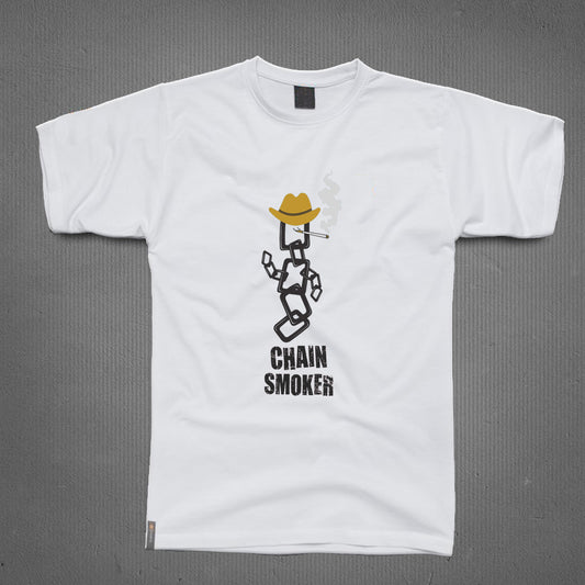 Round Neck T-Shirt - Chain Smoker