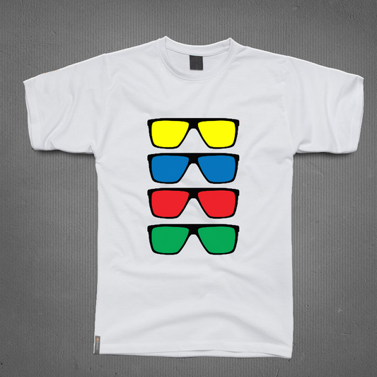 Round Neck T-Shirt - Four Glasses-t