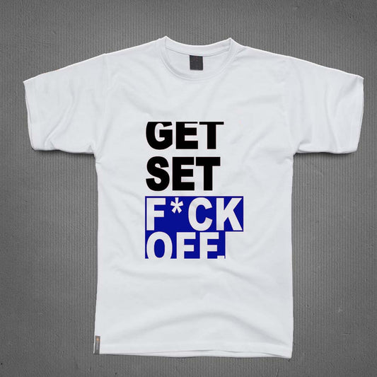 Round Neck T-Shirt - Get set f off
