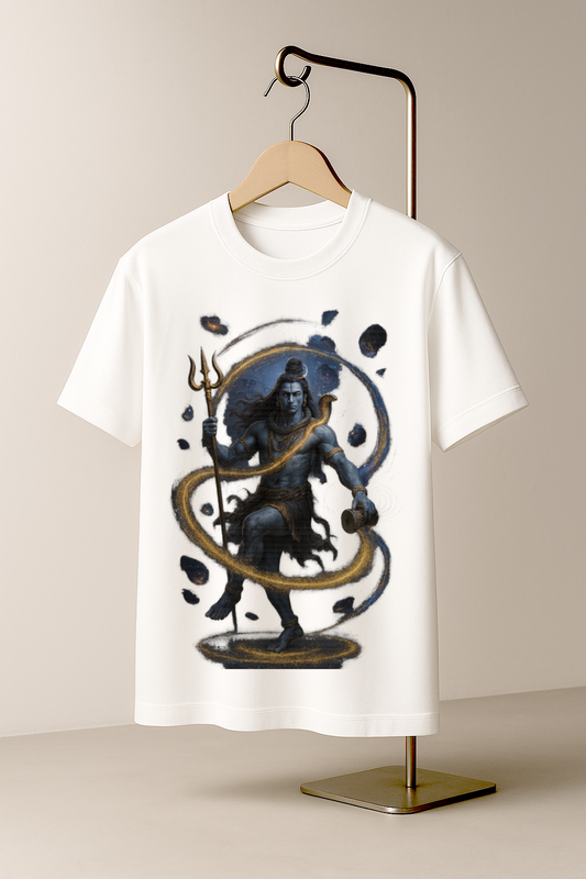 Mahadev Artistic Dance T-shirt – The Divine Flow of Energy