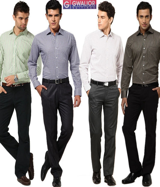 Gwalior Assorted Pack of 8 - 4 Pc of Trousers and Shirt Material MKC02