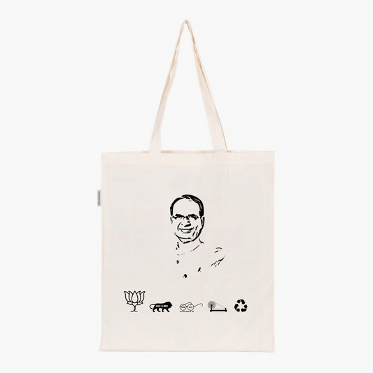 Printed Natural Tote Bag (Shri Shivraj Singh Chouhan
