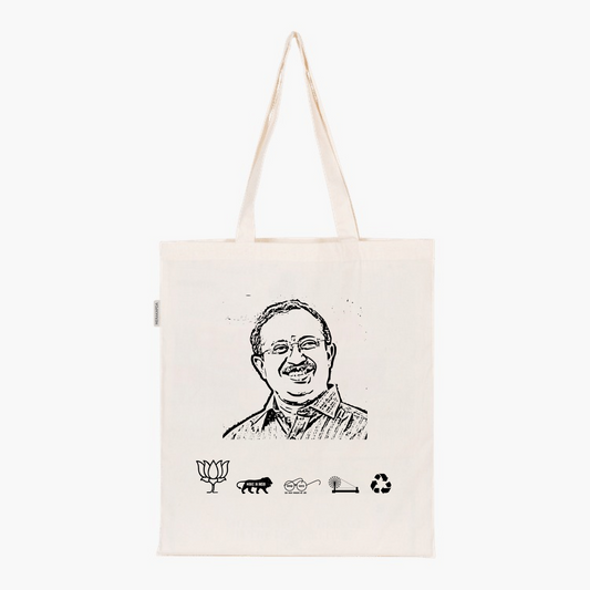 Printed Natural Tote Bag (Shri V Muraleedharan)
