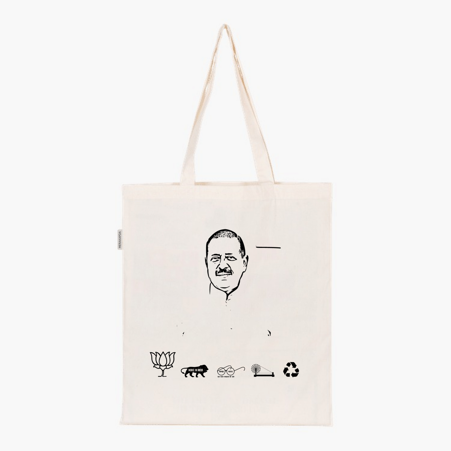 Printed Natural Tote Bag (Dr Jitendra Singh)