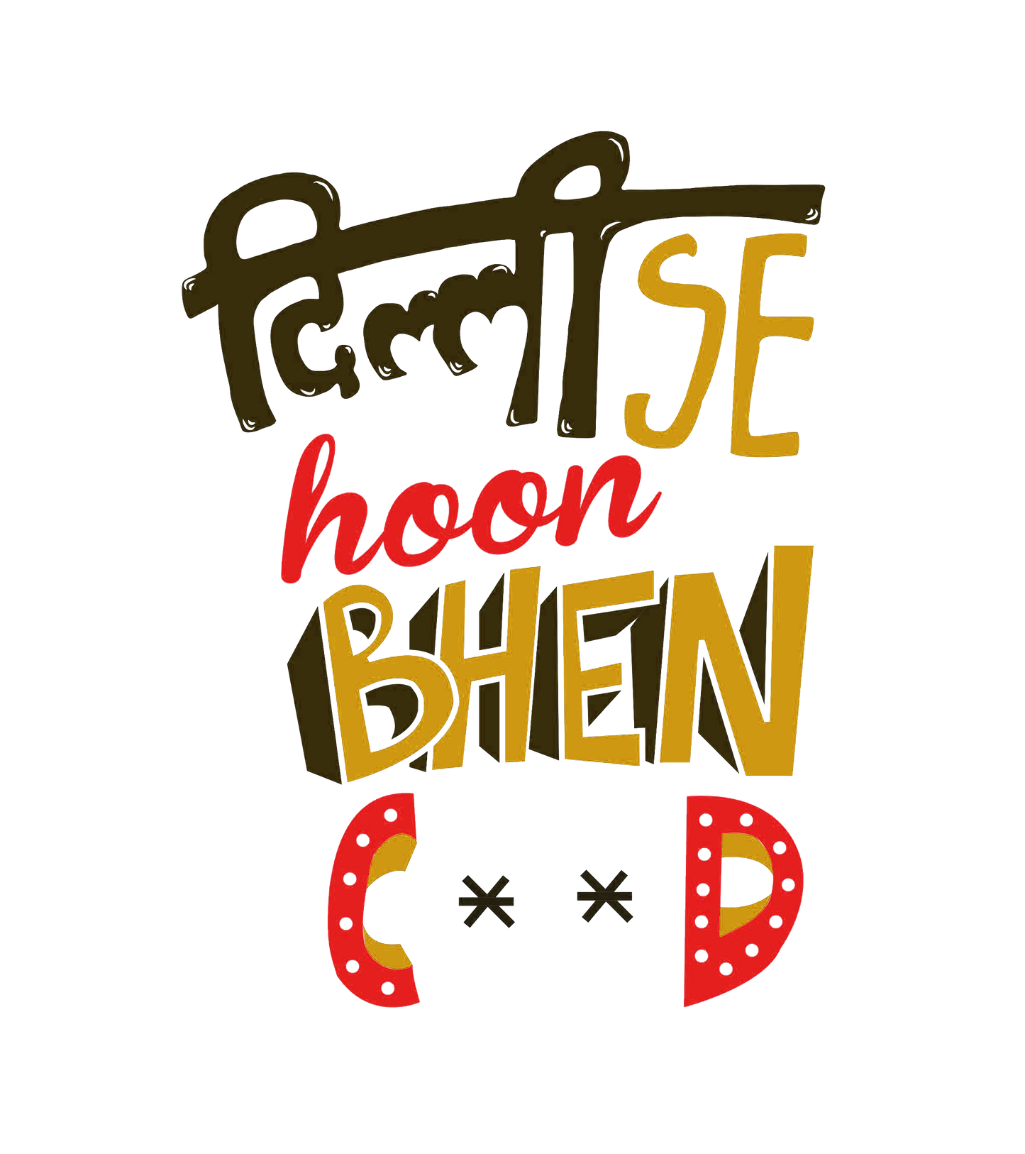 Round Neck T-Shirt - delhi-se-hu-T