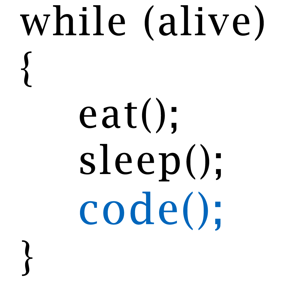 Round Neck T-Shirt - eat sleep code-t