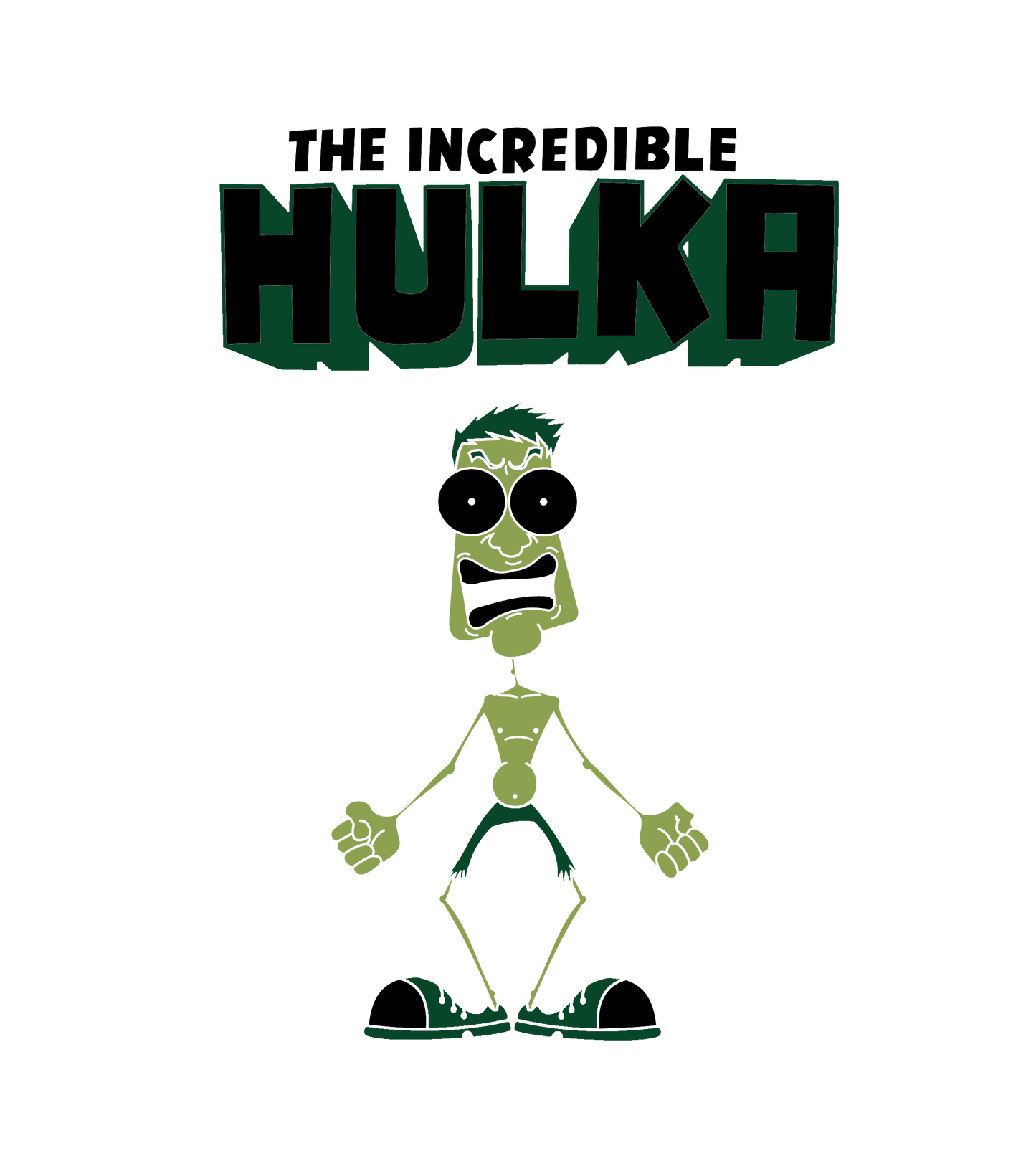 Round Neck T-Shirt - incredible-hulk-T
