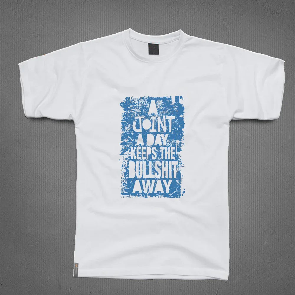 Round Neck T-Shirt - A Joint a day - MeraKapda