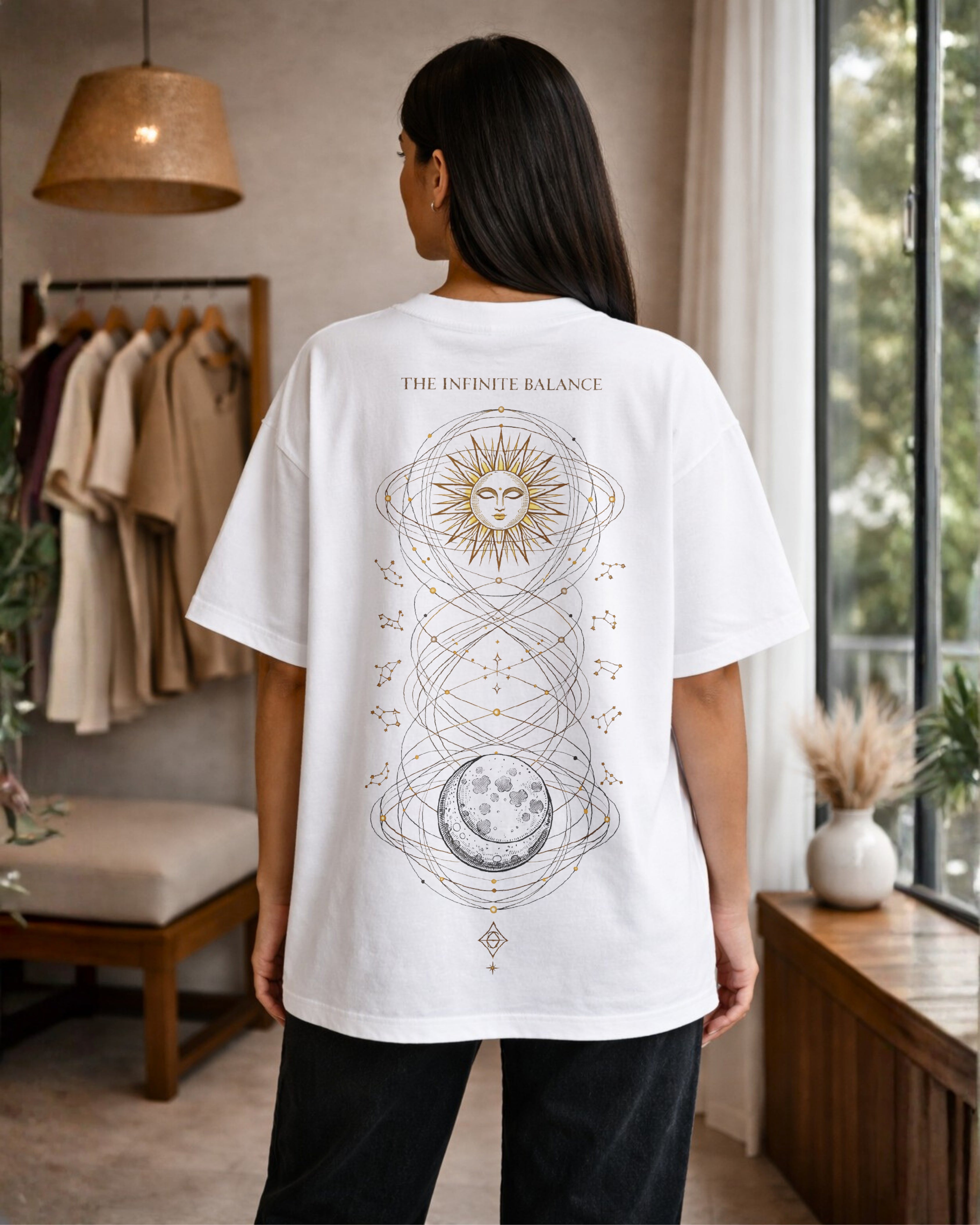 Infinite Balance Oversized T-Shirt – Celestial Peace Collection