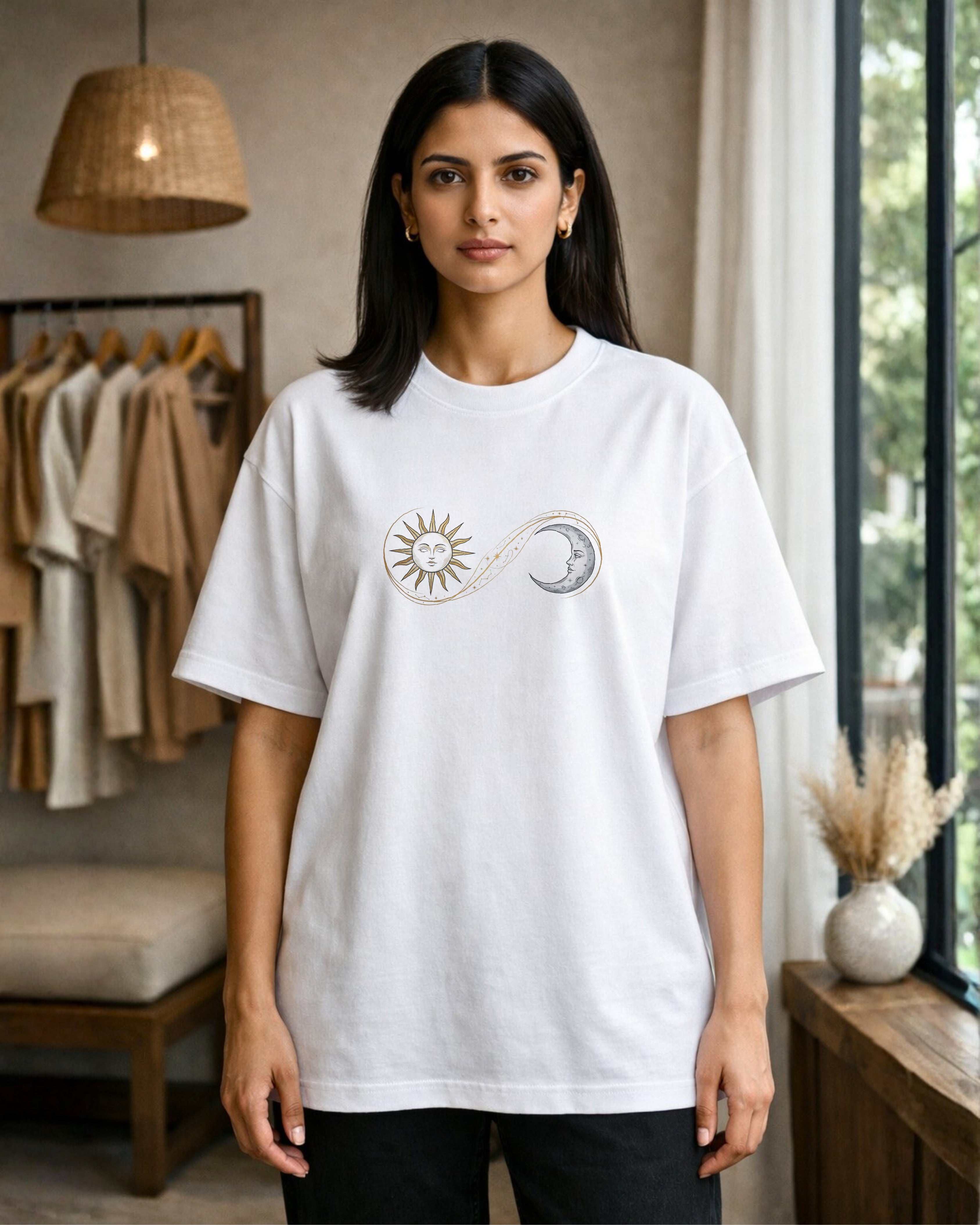 Infinite Balance Oversized T-Shirt – Celestial Peace Collection
