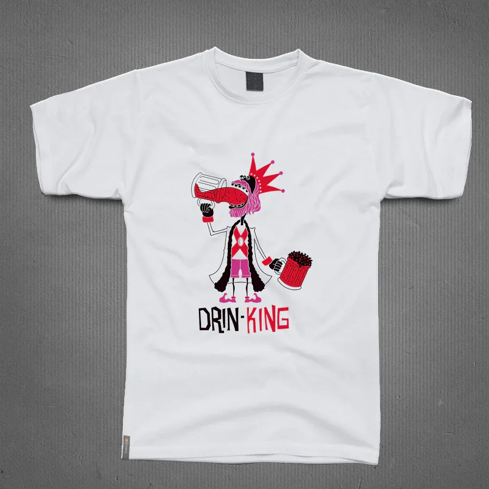Round Neck T-Shirt - DrinKing - MeraKapda