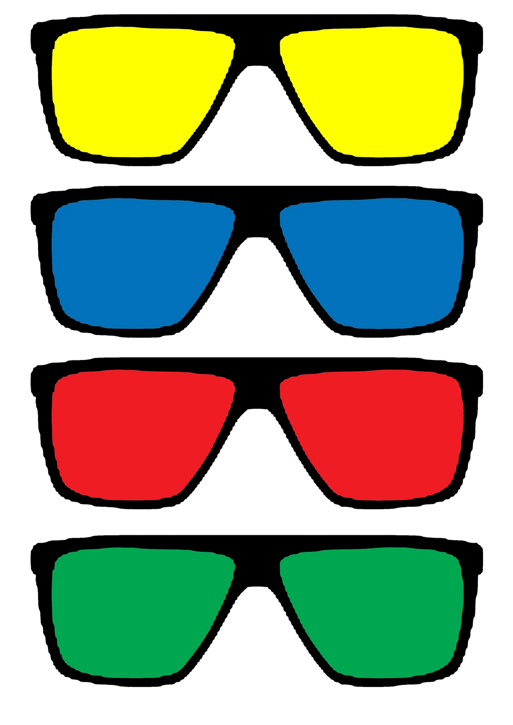 Round Neck T-Shirt - Four Glasses-t - MeraKapda