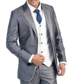Gwalior Premium Suit Length - Gray - MeraKapda
