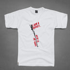 Round Neck T-Shirt - I am a hunter and my gun - MeraKapda