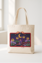 Intertwined – Yarn Forest Night Garden Canvas Tote Bag | Valentine Edition | Mera Kapda