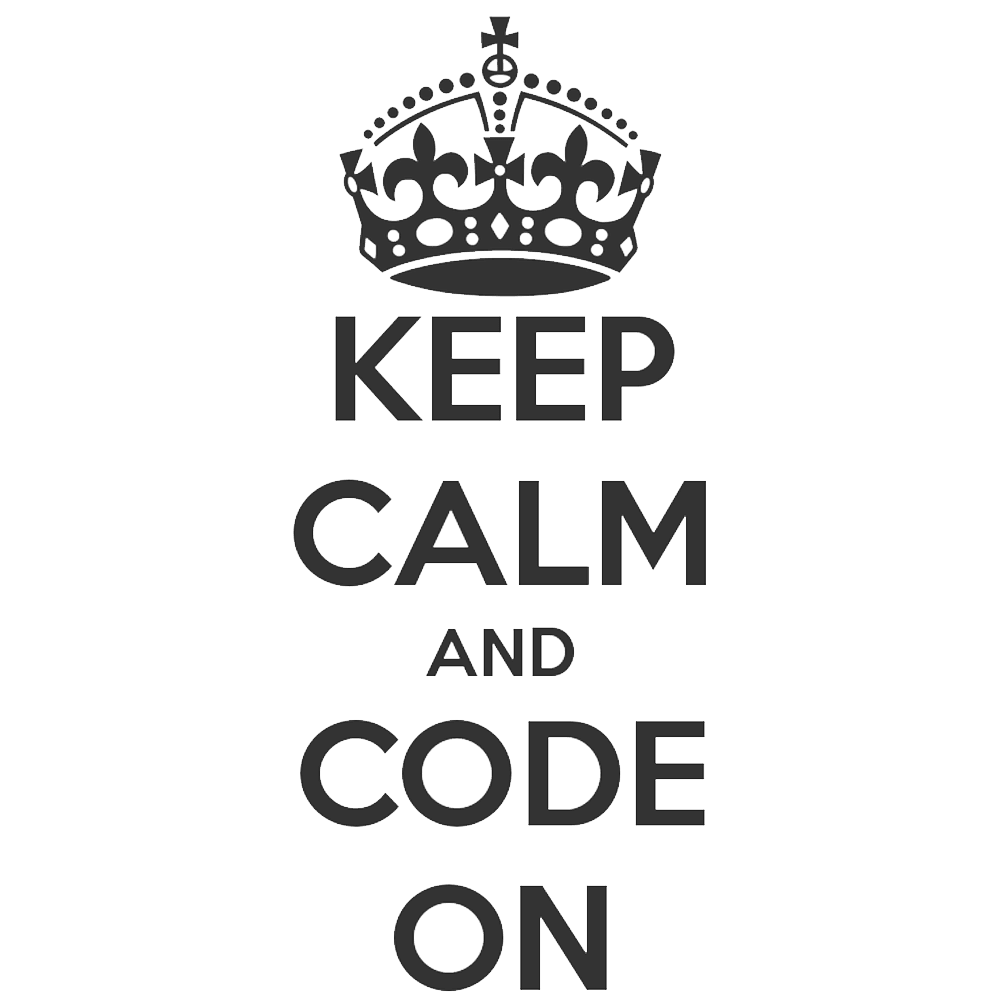 Round Neck T-Shirt - Keep Clam and Code on-t - MeraKapda