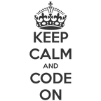 Round Neck T-Shirt - Keep Clam and Code on-t - MeraKapda