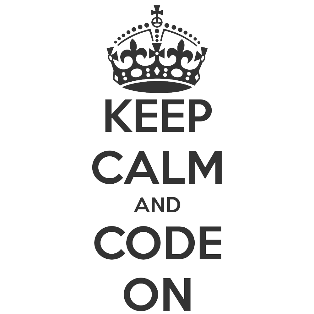 Round Neck T-Shirt - Keep Clam and Code on-t