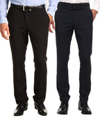 Pack of 2 Formal Trouser For Men - Black & Blue - MeraKapda