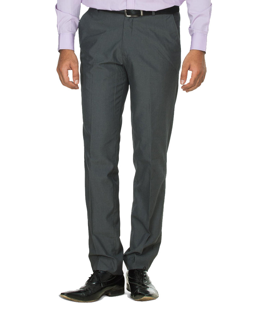Pack of 2 Formal Trouser For Men - Black & Gray