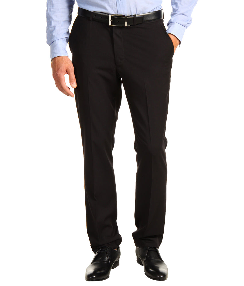 Pack of 3 Formal Trouser For Men - Black, Blue & Gray