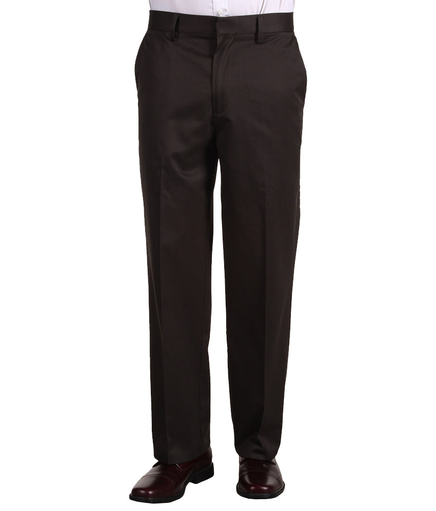 Pack of 3 Formal Trouser For Men - Black, Brown & Gray