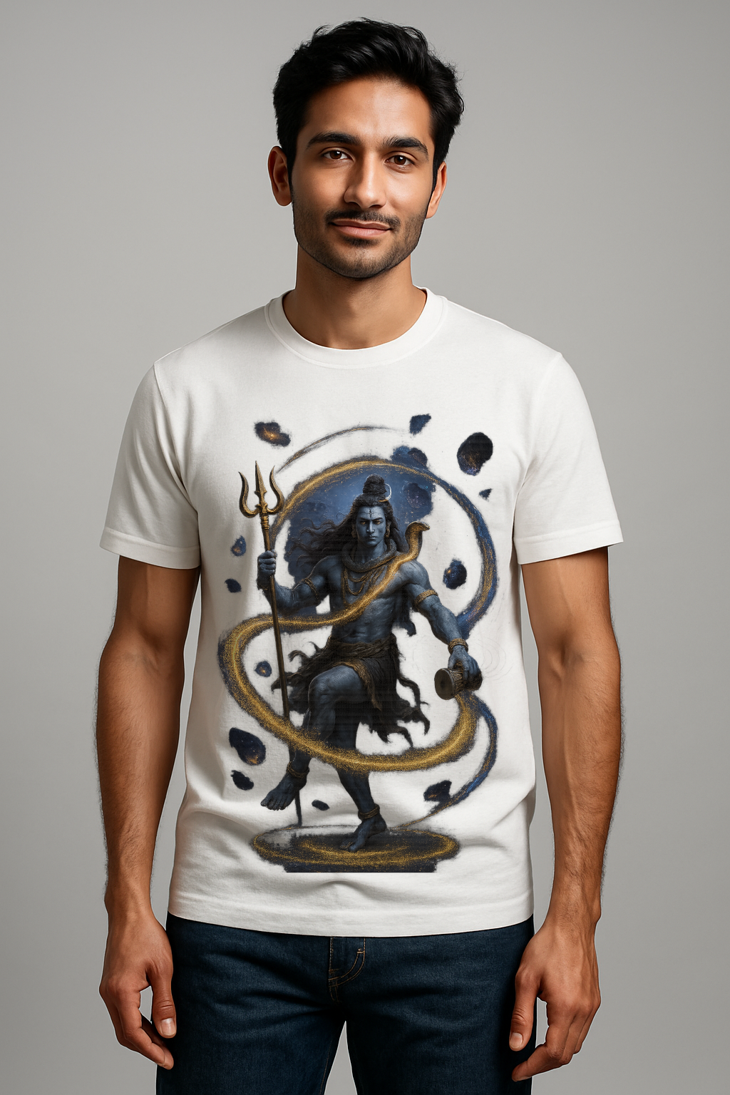 Mahadev Artistic Dance T-shirt – The Divine Flow of Energy