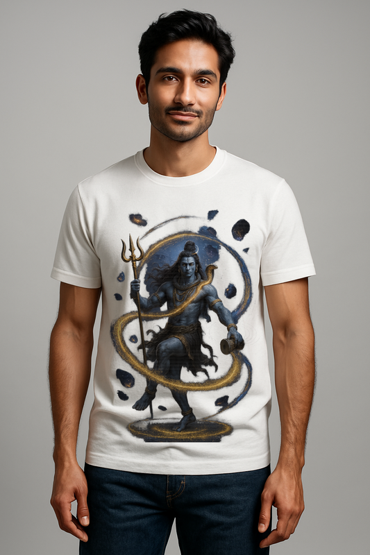 Mahadev Artistic Dance T-shirt – The Divine Flow of Energy