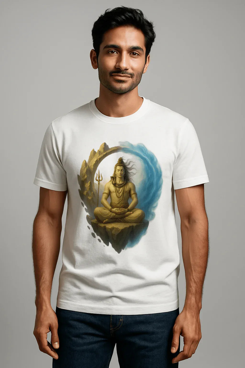 Mahadev Serenity T-Shirt – Calm Within the Cosmos - MeraKapda