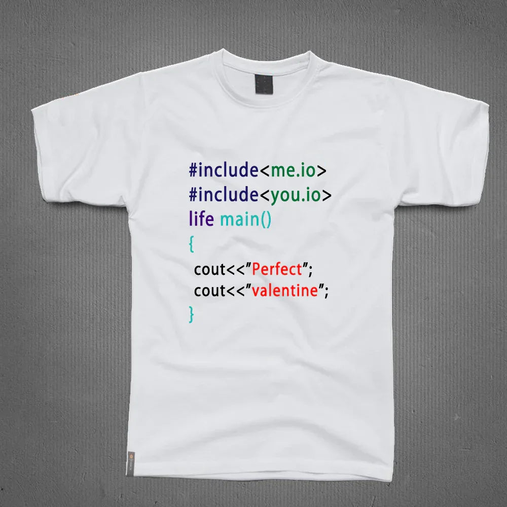 Round Neck T-Shirt - Perfect valentine-t - MeraKapda