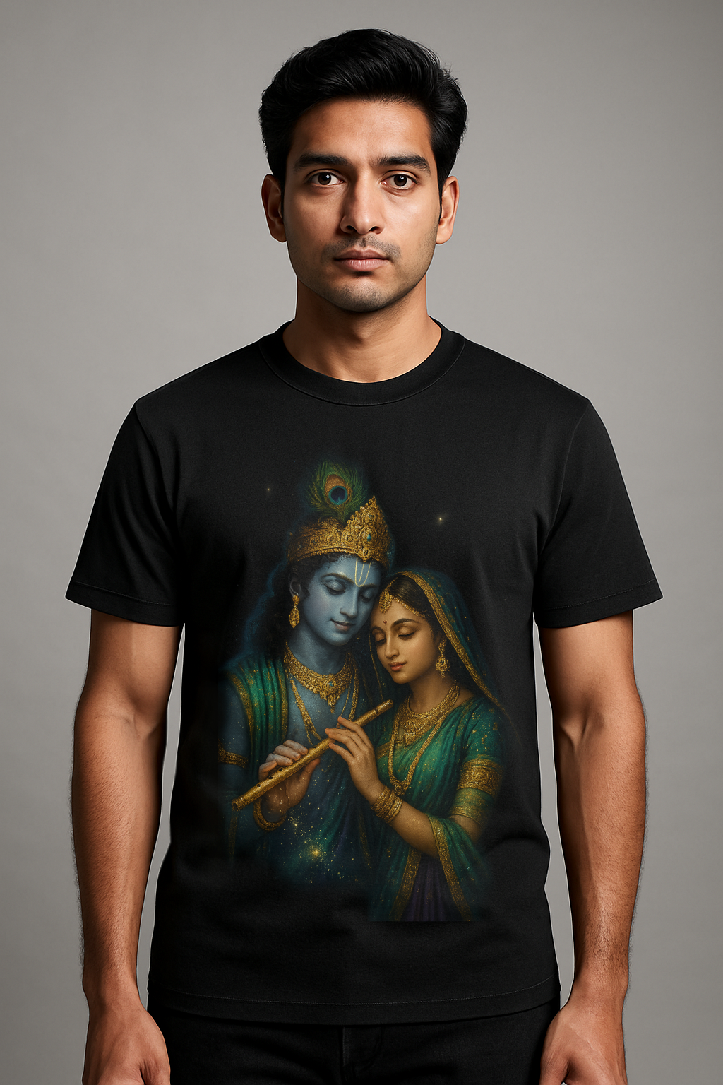 Radha Krishna Divine Harmony T-Shirt