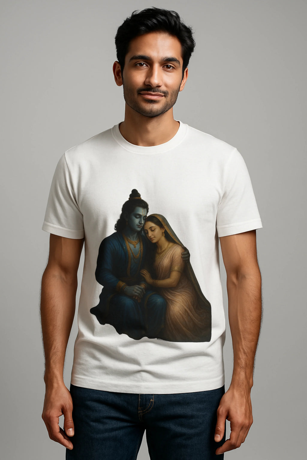 Ram & Sita Serenity T-shirt – A Timeless Symbol of Eternal Love - MeraKapda