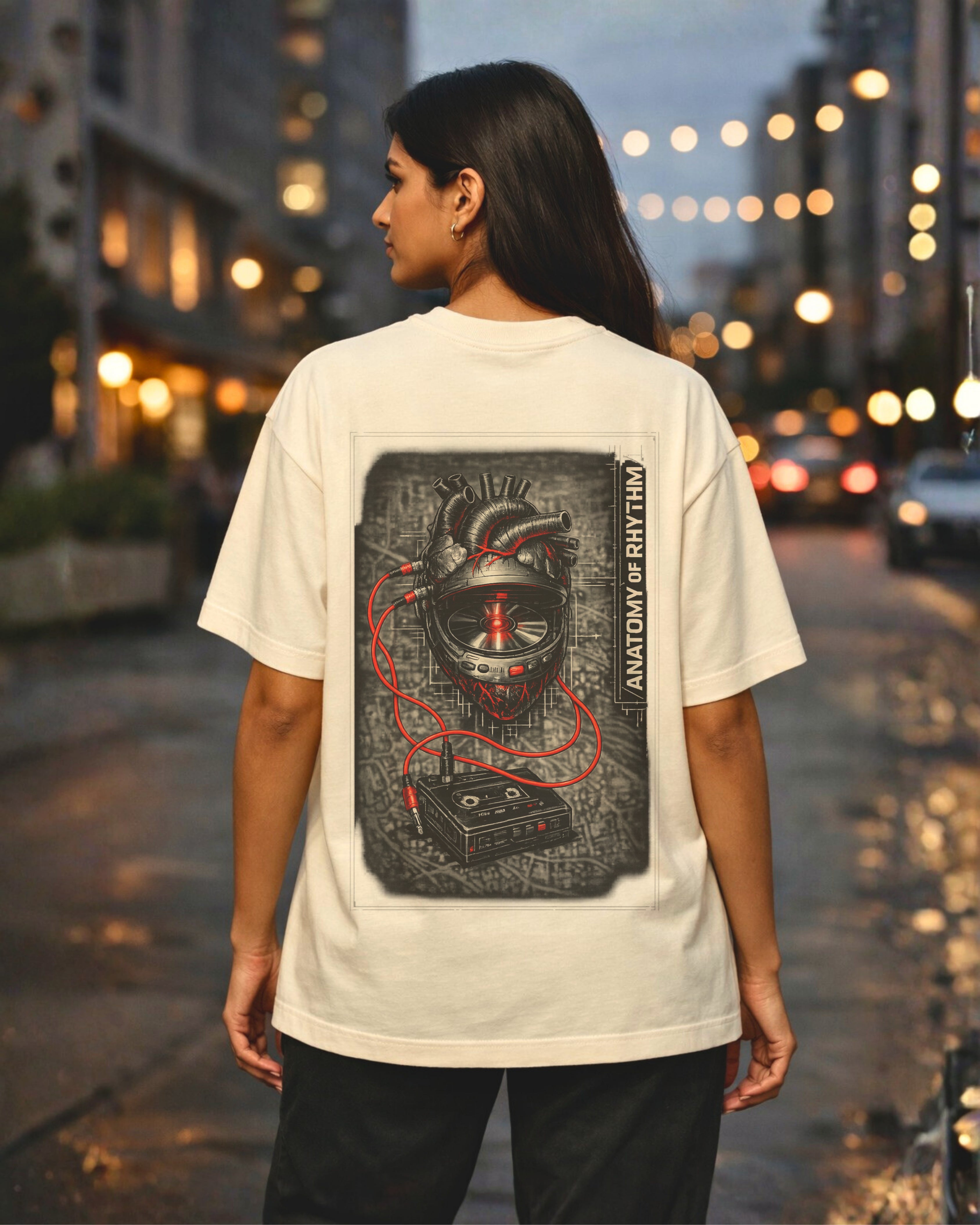 The Anatomy of Rhythm – Rhythm City Oversized T-Shirt | Urban Beat Collection