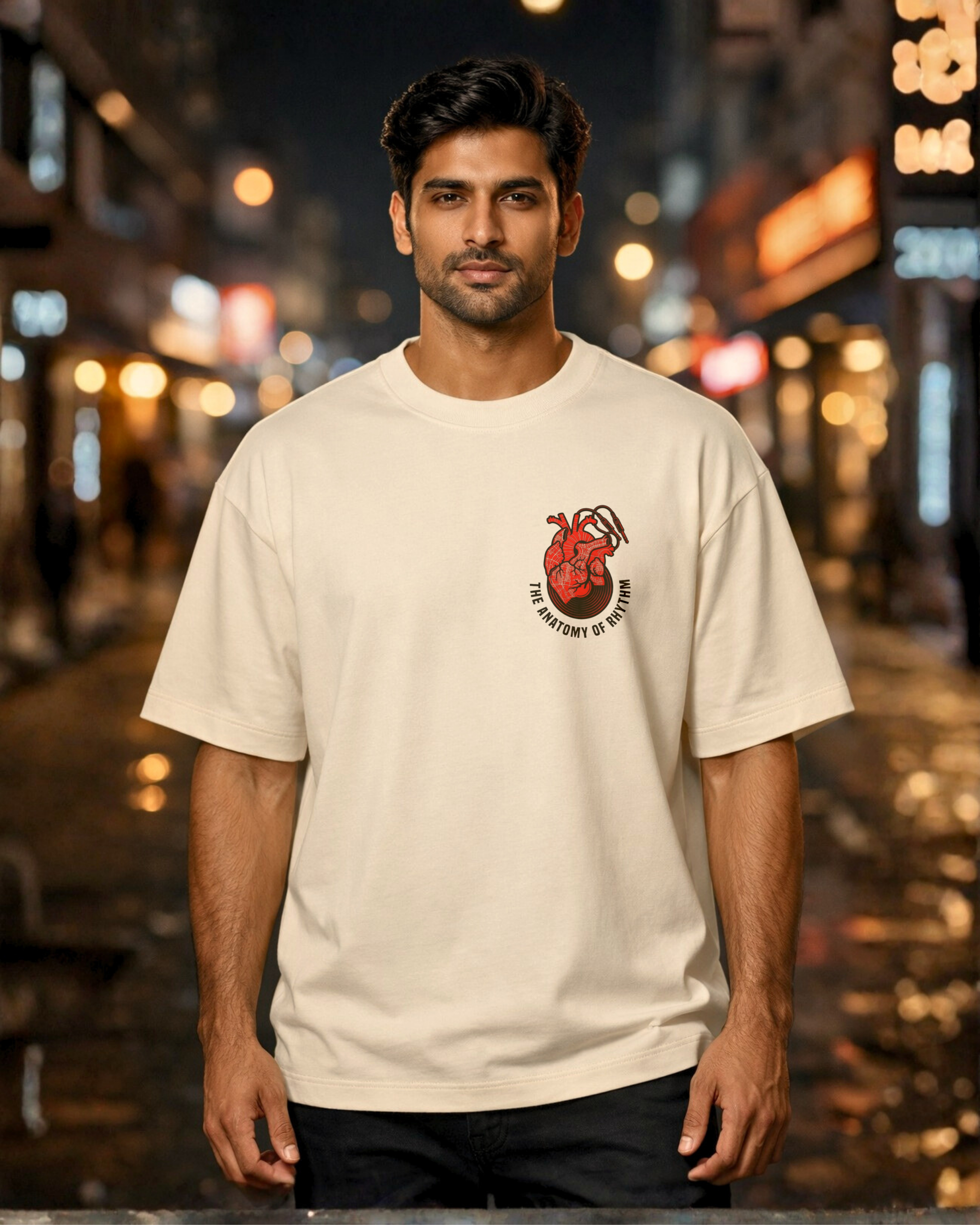The Anatomy of Rhythm – Rhythm City Oversized T-Shirt | Urban Beat Collection