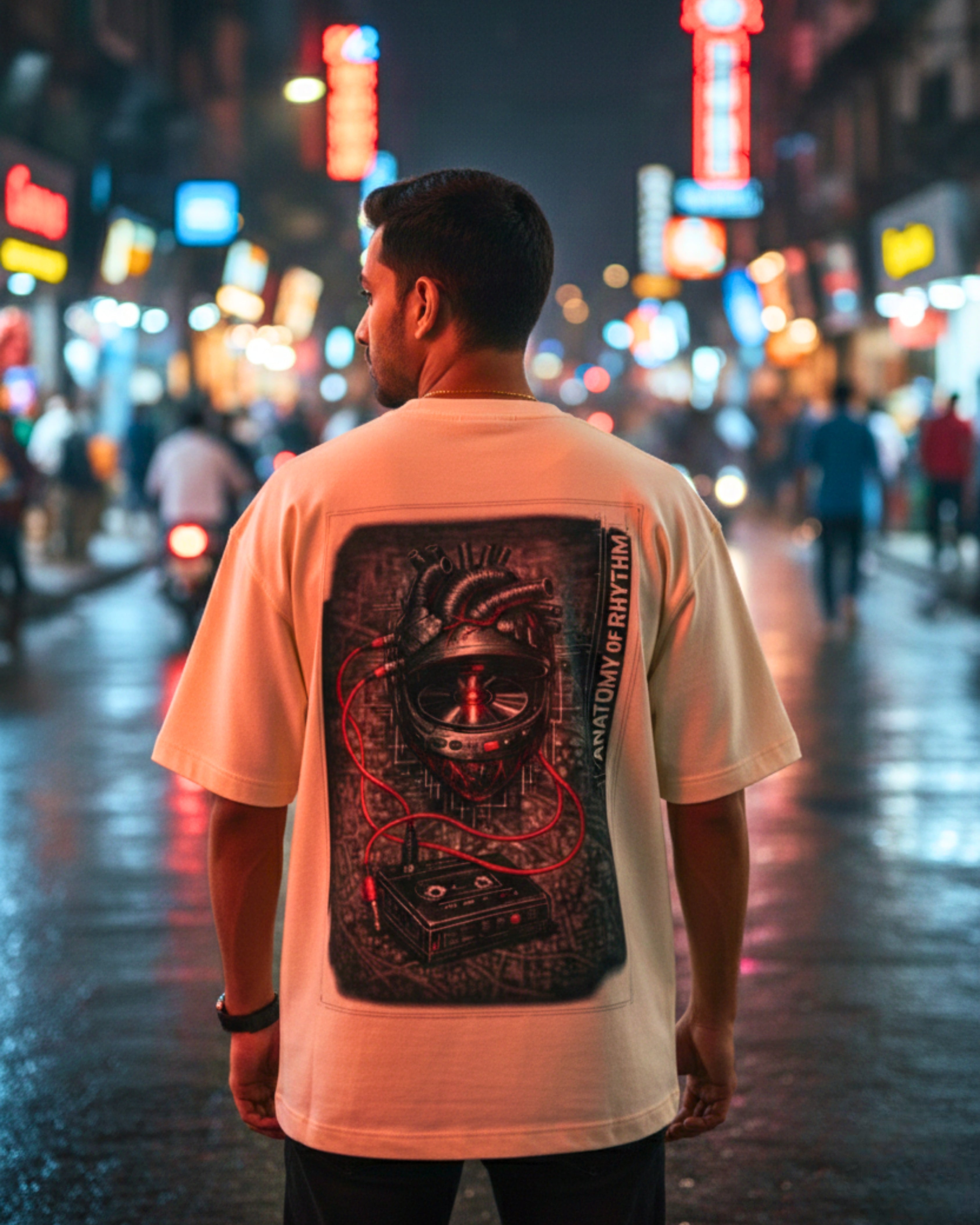 The Anatomy of Rhythm – Rhythm City Oversized T-Shirt | Urban Beat Collection