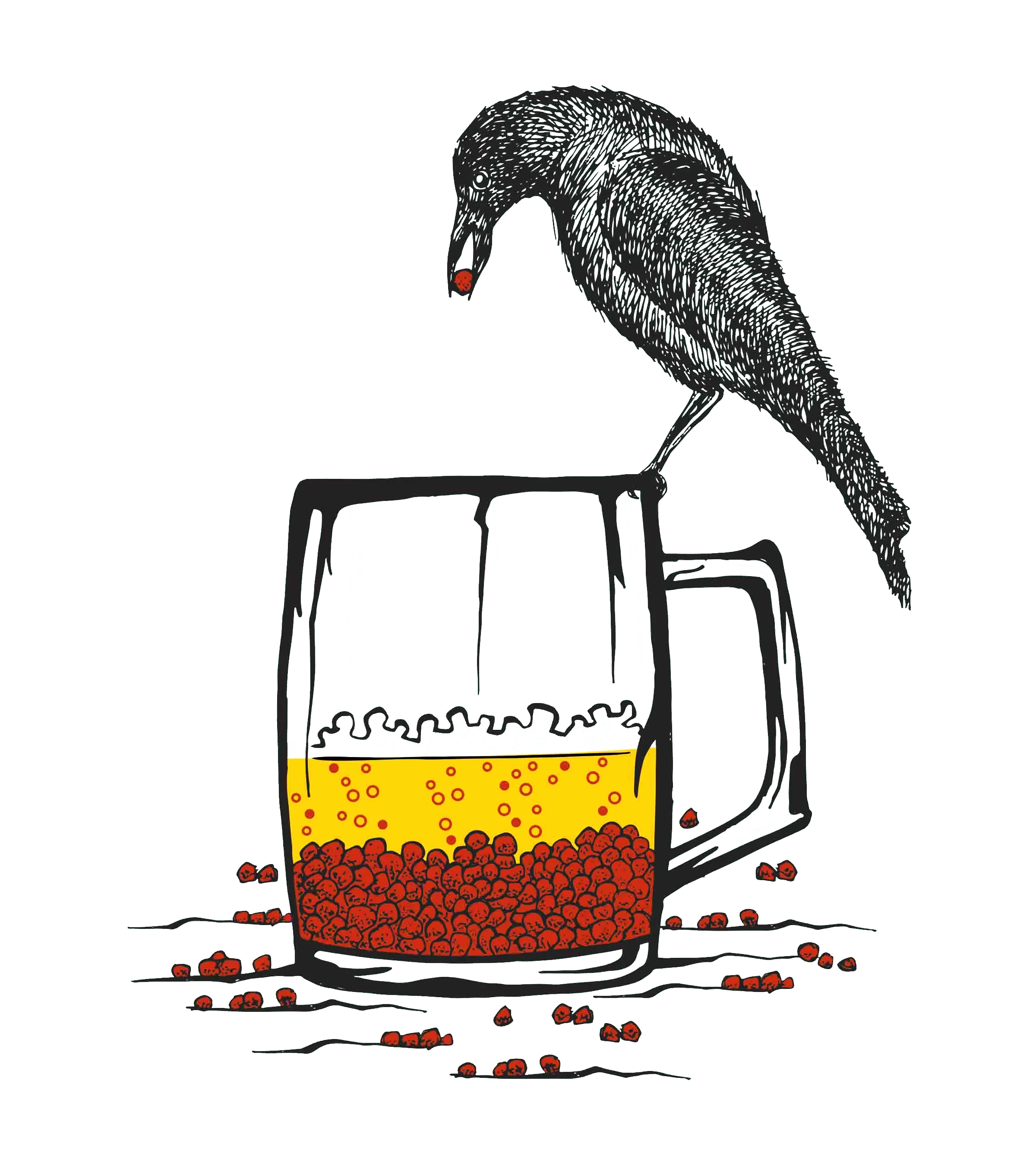 Round Neck T-Shirt - Thirsty-Crow-T - MeraKapda