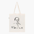 Printed Natural Tote Bag (Shri Rajveer Singh Raju Bhaiya) - MeraKapda