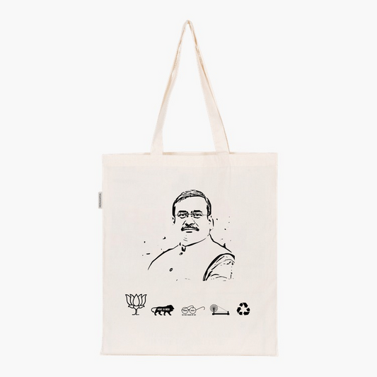 Printed Natural Tote Bag (Dr Anirban Ganguly)