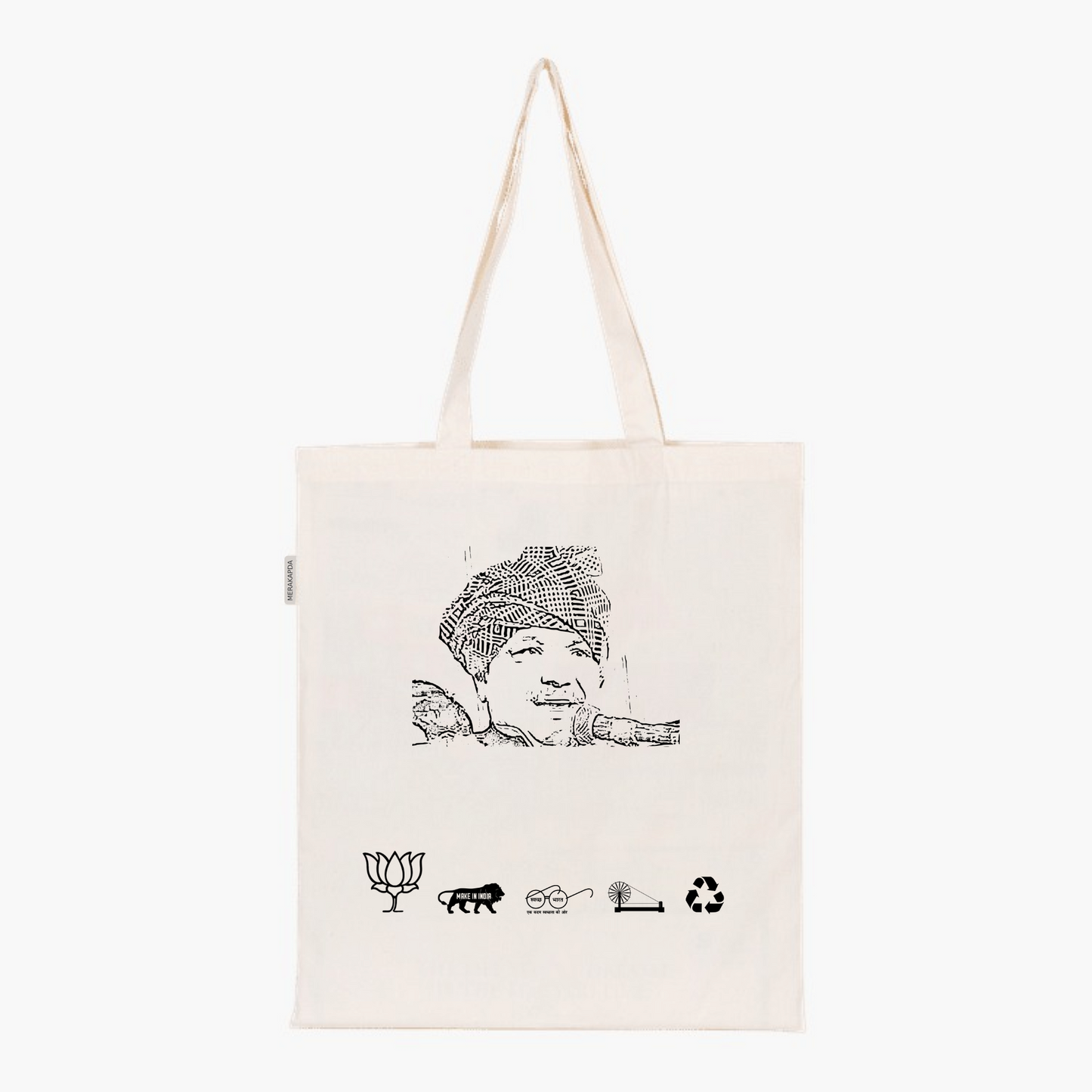 Printed Natural Tote Bag (Shri Shivmangal Singh Tomar)