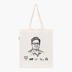 Printed Natural Tote Bag (Shri Soumitra Khan) - MeraKapda