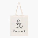 Printed Natural Tote Bag (Shri Subrat Pathak) - MeraKapda