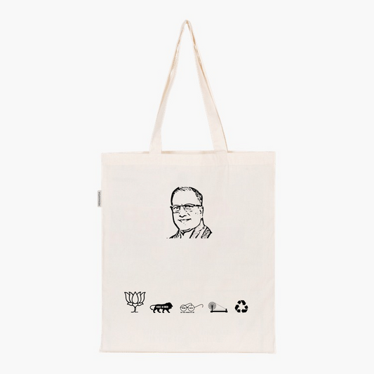 Printed Natural Tote Bag (Shri Sunil Soren)