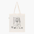 Printed Natural Tote Bag (Mitesh Patel Bakabhai) - MeraKapda