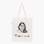 Printed Natural Tote Bag (Sadhvi Niranjan Jyoti) - MeraKapda