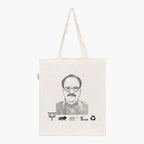 Printed Natural Tote Bag (Shri Ajay Bhatt) - MeraKapda