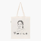 Printed Natural Tote Bag (Smt Geeta Koda) - MeraKapda