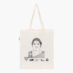 Printed Natural Tote Bag (Smt Locket Chatterjee) - MeraKapda