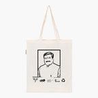 Printed Natural Tote Bag (Shri Bharat Singh Kushwaha) - MeraKapda