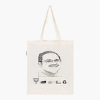Printed Natural Tote Bag (Dr Abdul Salam) - MeraKapda