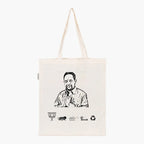 Printed Natural Tote Bag (Shri Bidyut Baran Mahato) - MeraKapda